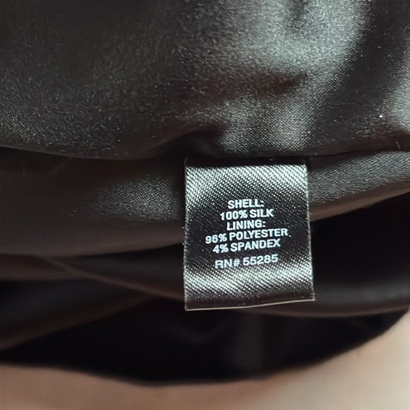 Express Vintage Y2K Silk Dress Strapless Ruffles Whimsygoth Wedding Guest Sz 10 - Picture 10 of 10